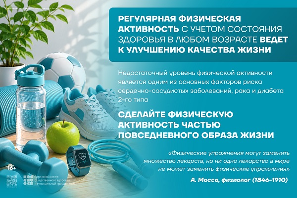 С 8 по 14 июня 2026 г. неделя информирования о важности физической активности