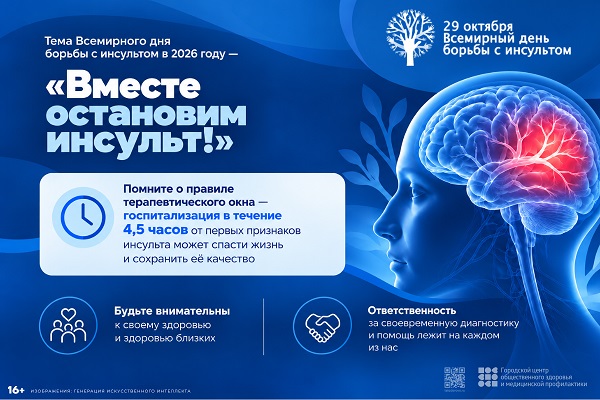 26 октября -1 ноября 2026 г. неделя борьбы с инсультом