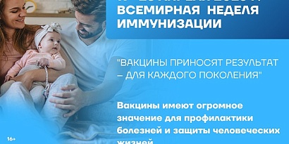 20-26 апреля 2026 г. Неделя осведомленности о важности иммунопрофилактики